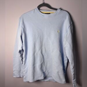 Mens Polo Ralph Lauren Blue Waffle Knit
Crewneck Pullover Shirt Long Sleeve XL